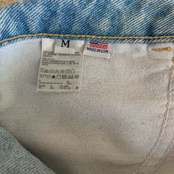 Vintage high waisted jeans skirt fit like a small - Picture 7 of 7